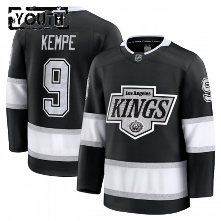 Børn NHL Los Angeles Kings Trøje 2024-25 Fanatics Premium Adrian Kempe Sort Hjemme